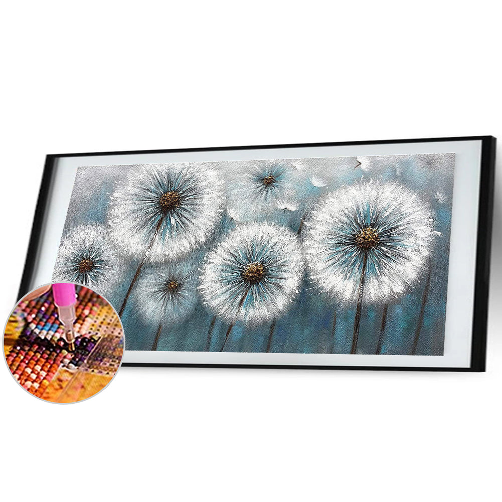 (80*40cm)Dandelion - Full Round Drill Diamond Painting