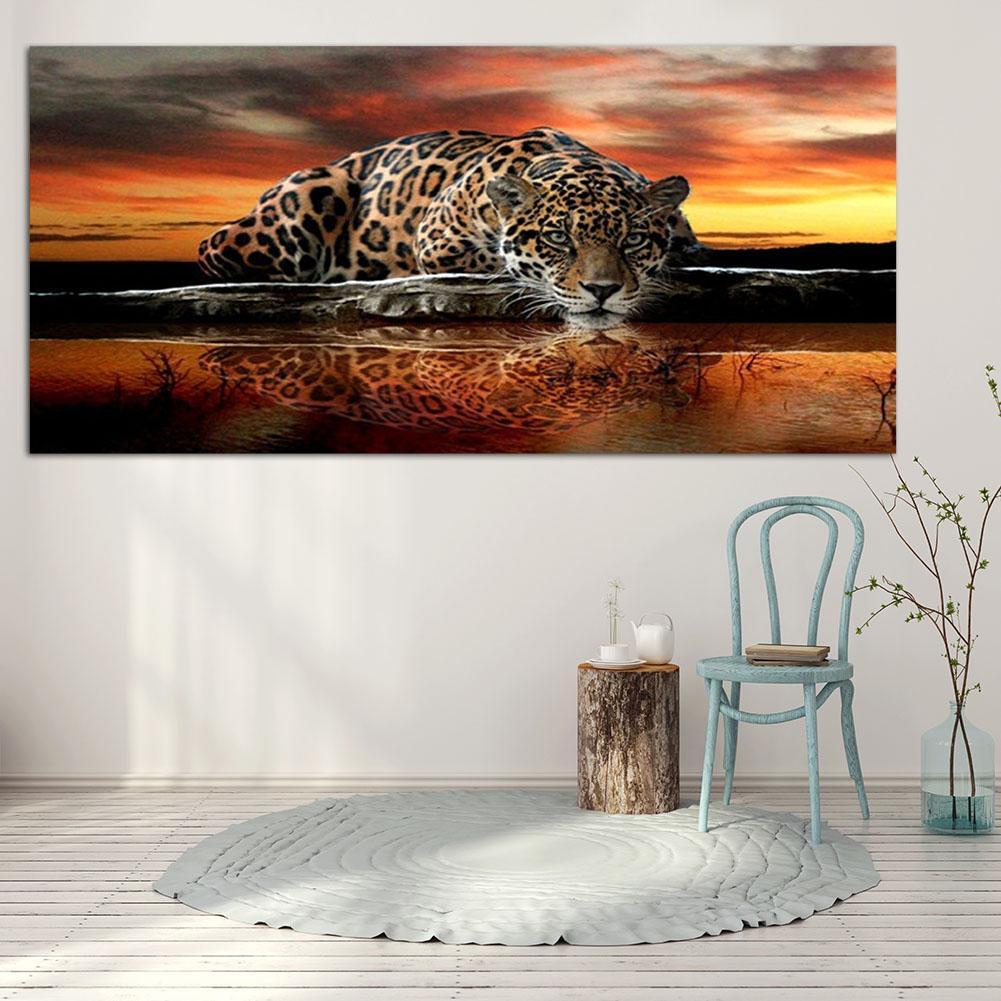 (90*45cm)Tiger - Full Round Drill Diamond Painting