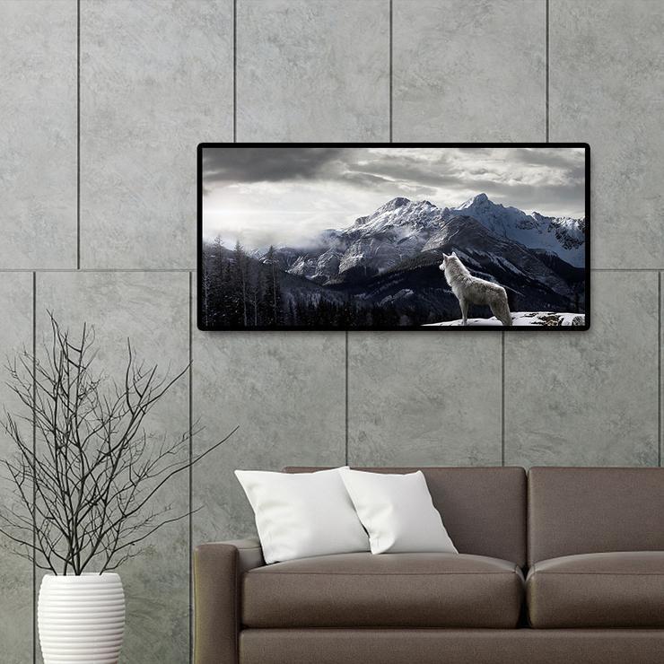 (80*40cm) Wolf - Full Round Diamond Painting