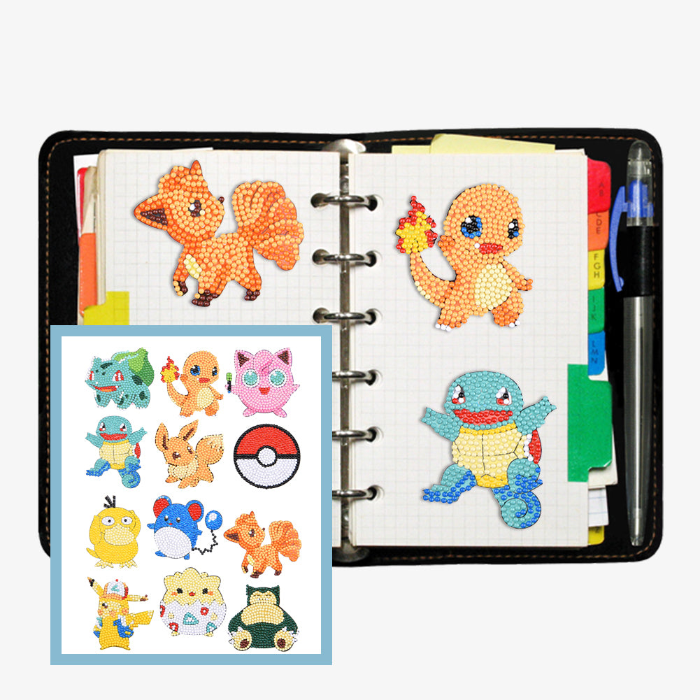 5D DIY Cartoon Diamond Painting Stickers Kits Handmade Crafts