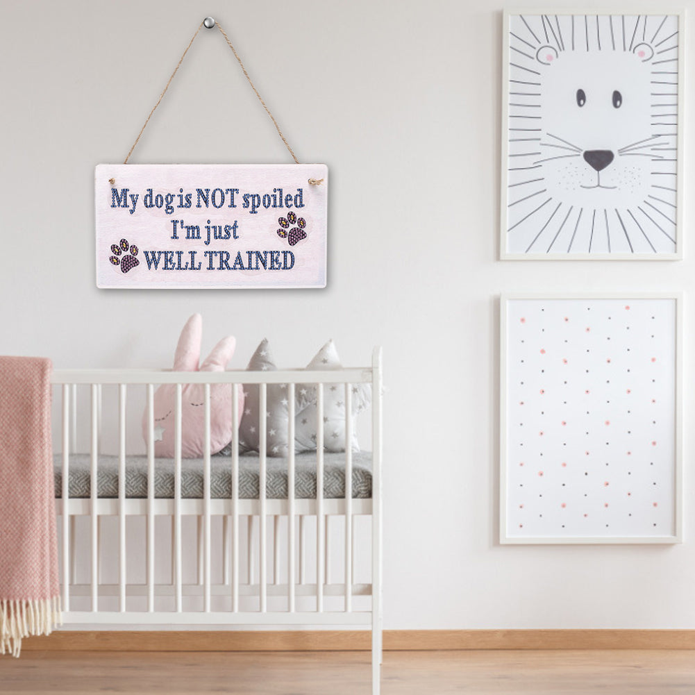 5D DIY Letter Full Drill Hanging Diamond Painting Craft Home Decor