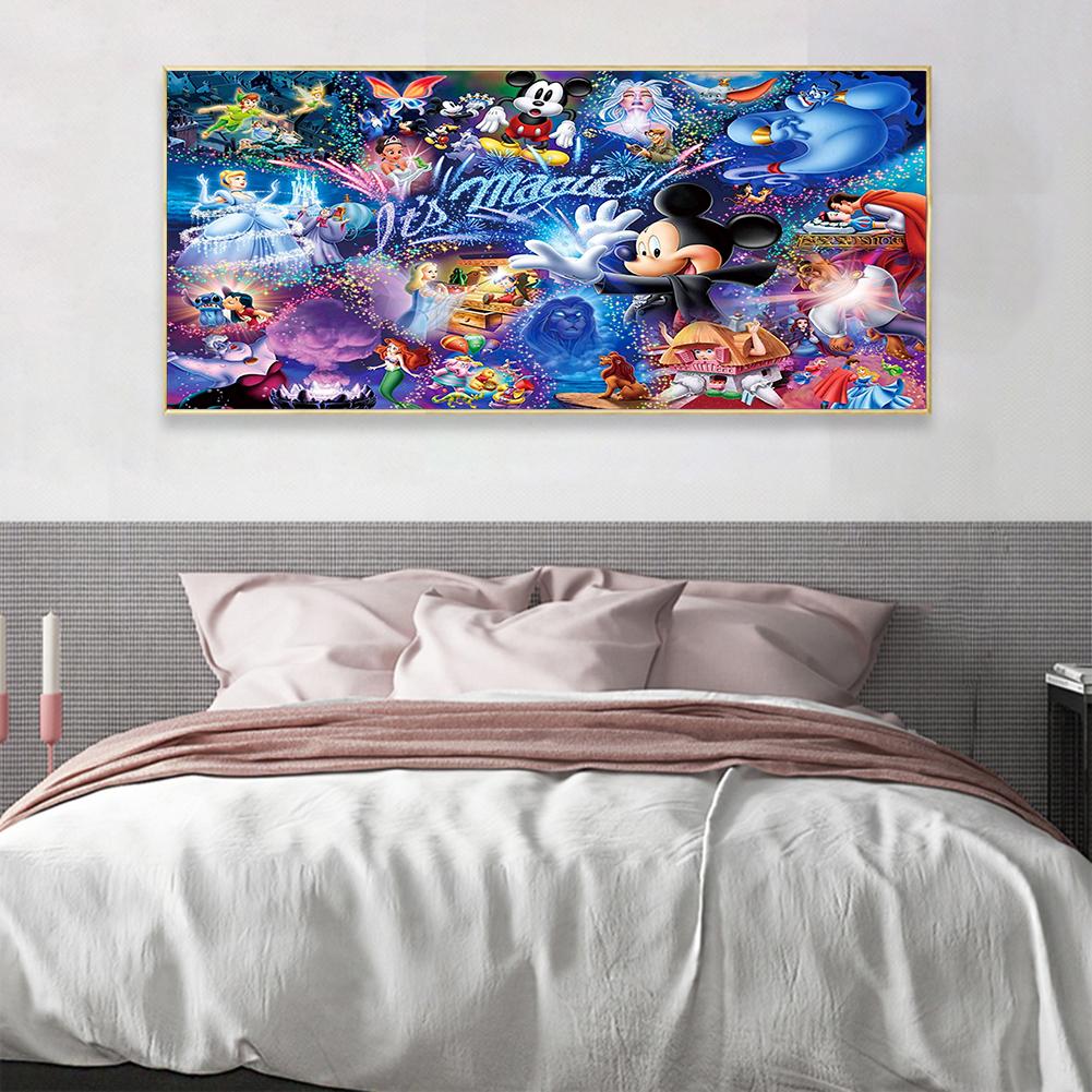 (80*40cm)Mickey Mouse - Full Round Drill Diamond Painting