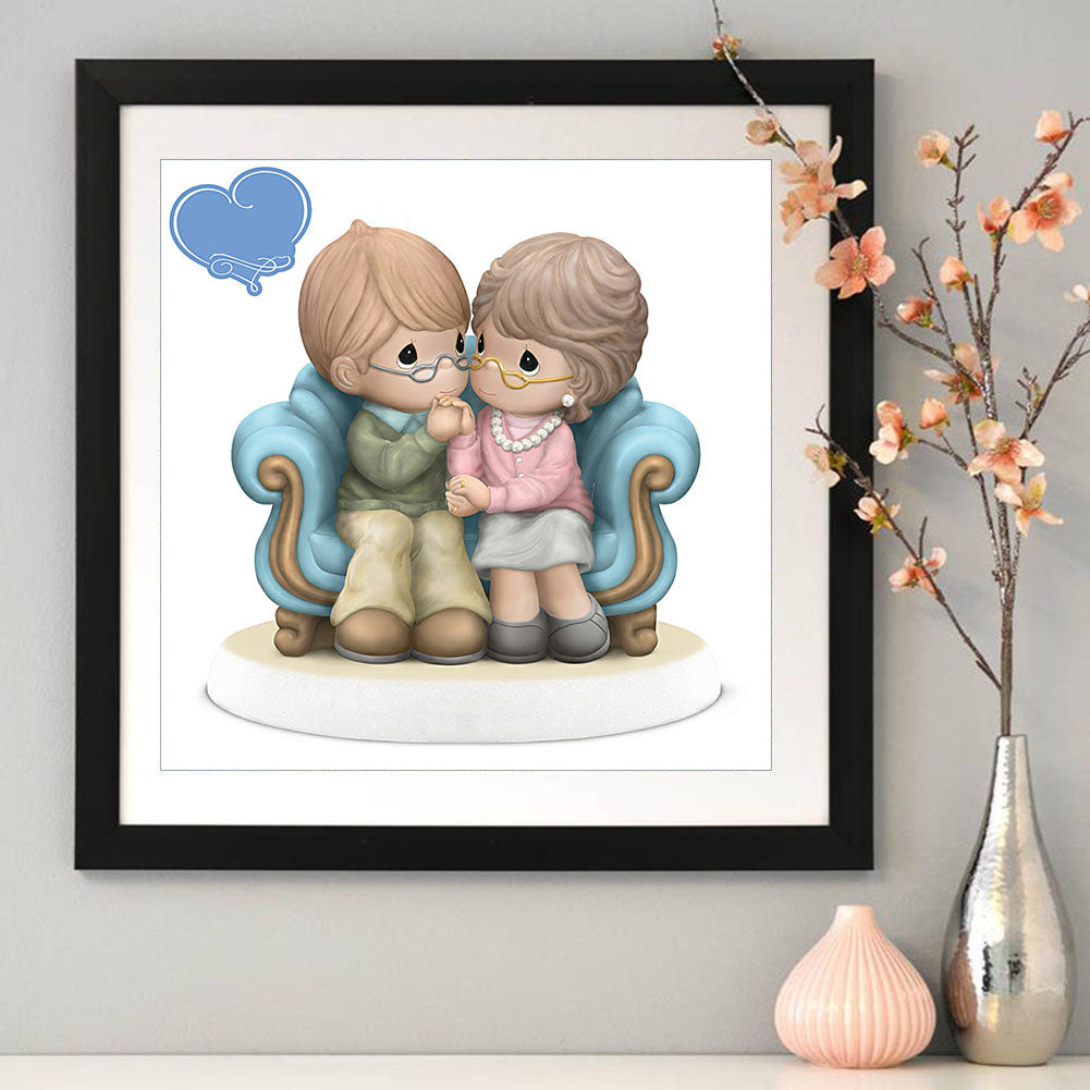 (40*40cm)Precious Moments - Full Round Drill Diamond Painting