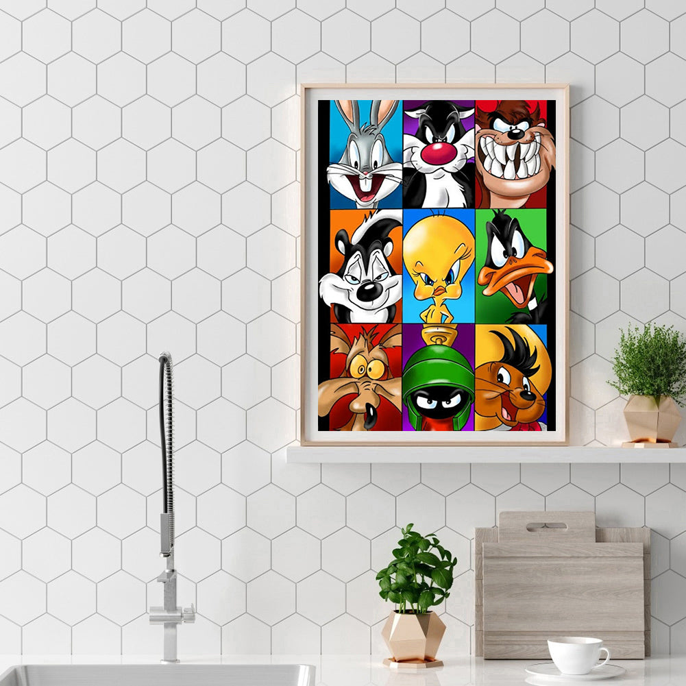 (40*50cm)Cartoon Character - Full Round Drill Diamond Painting