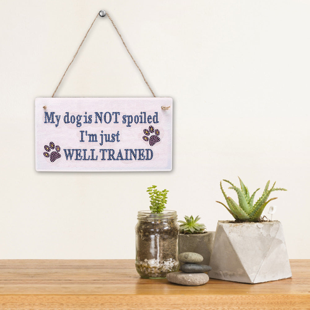 5D DIY Letter Full Drill Hanging Diamond Painting Craft Home Decor