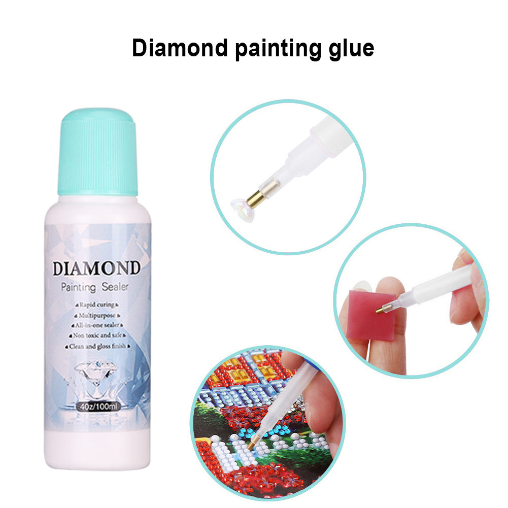100ml Diamond Painting Sealer Conserver Permanent Hold Shine Effect Agent
