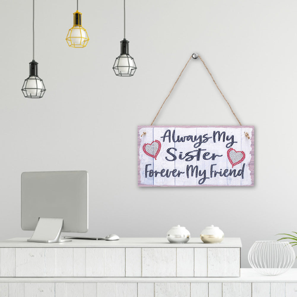 5D DIY Letter Full Drill Hanging Diamond Painting Craft Home Decor