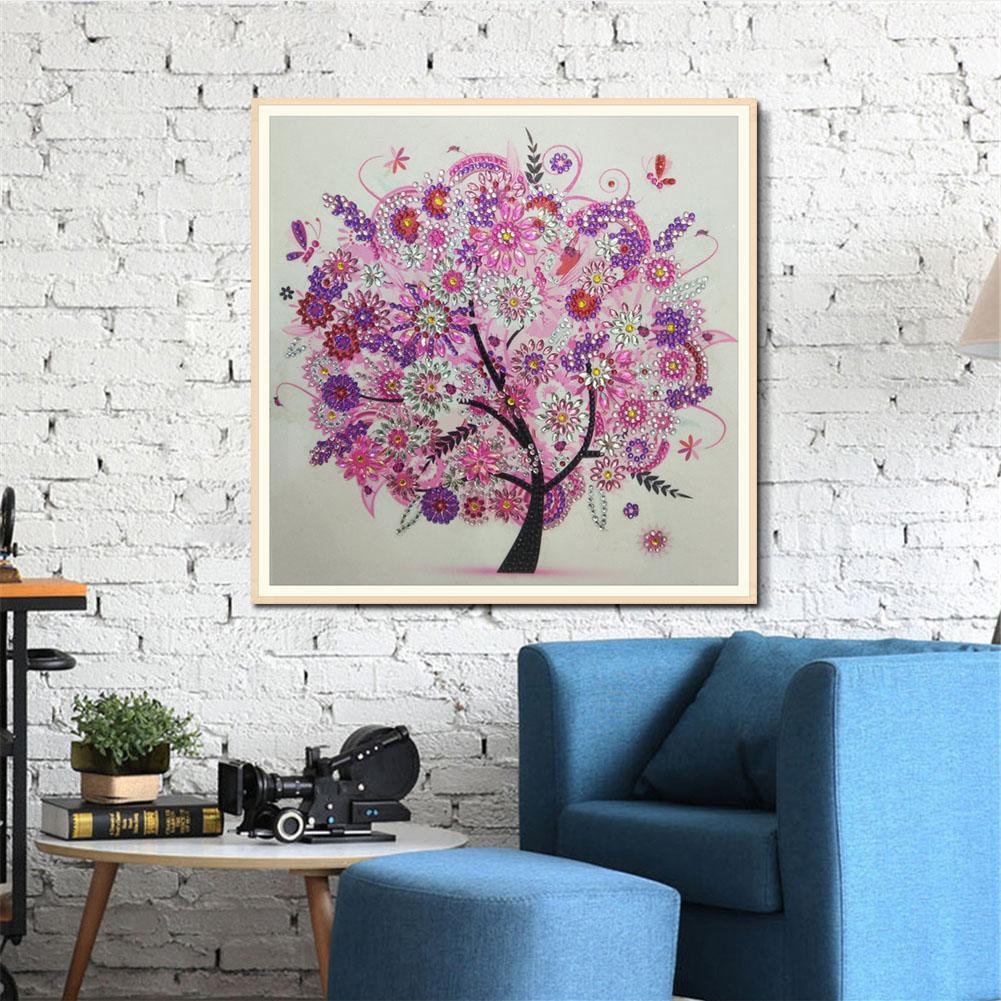 5D DIY Special Shaped Diamond Painting Tree Cross Stitch Embroidery Kit