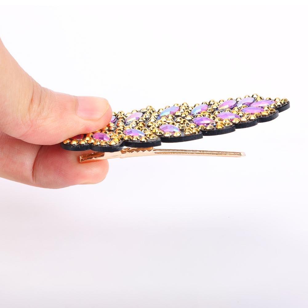 3pcs DIY Handmade Hair Clips Crystal Leaf Women Hairpin Barrettes Bobby Pin