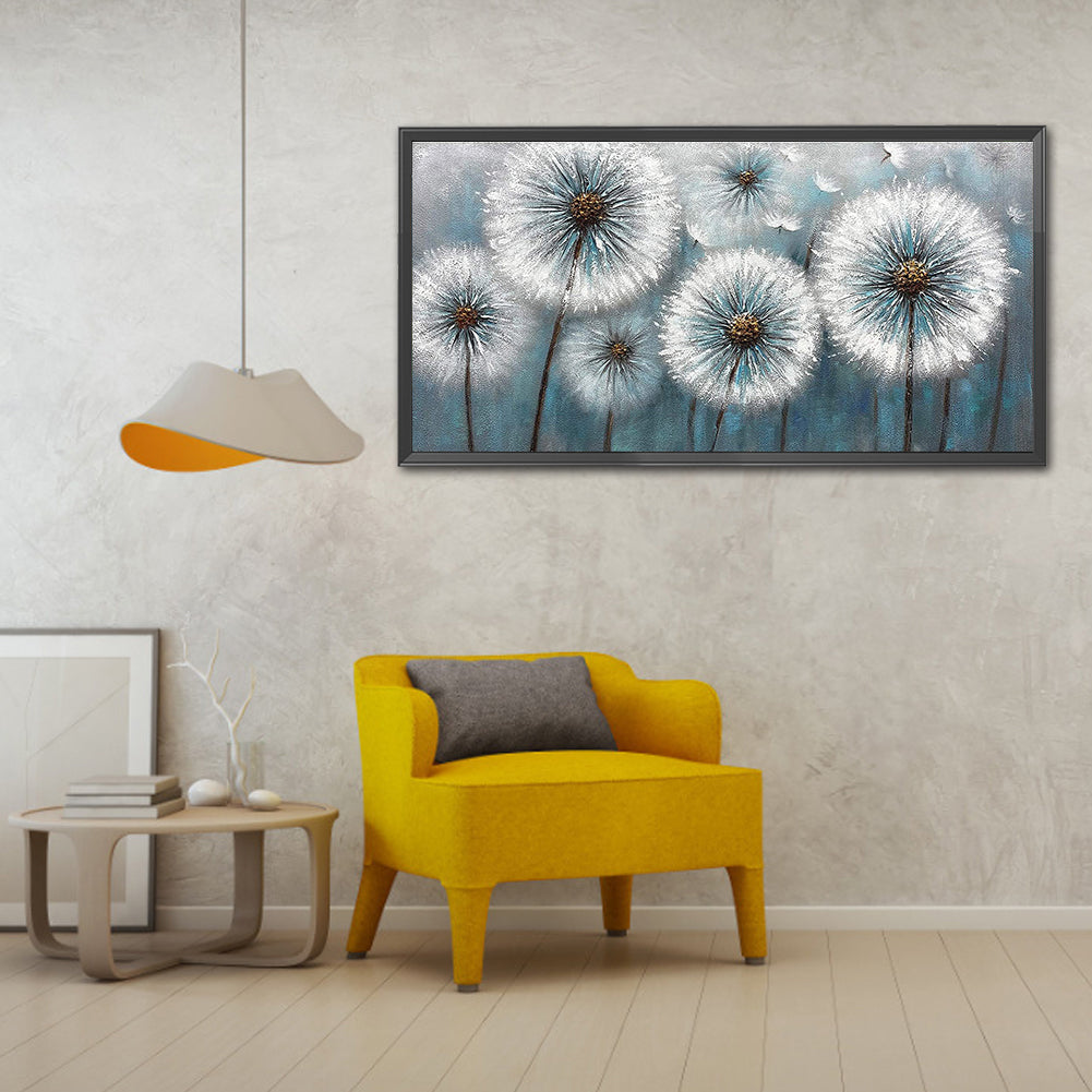 (80*40cm)Dandelion - Full Round Drill Diamond Painting