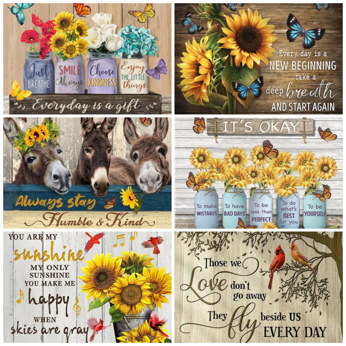 (40*50cm)Sunflower Letters - Full Round Drill Diamond Painting