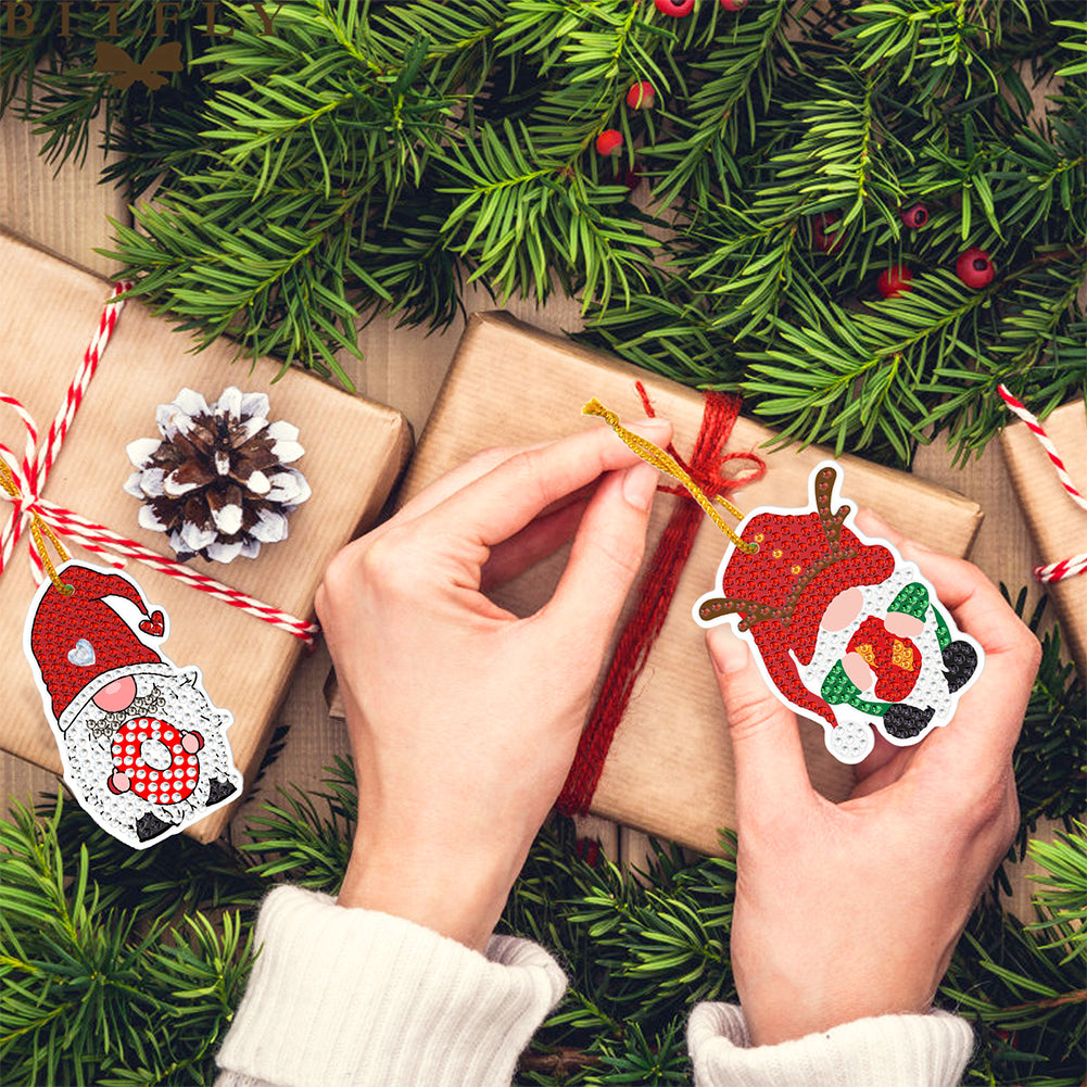 10pcs One-sided Hanging Christmas Ornament Party Props