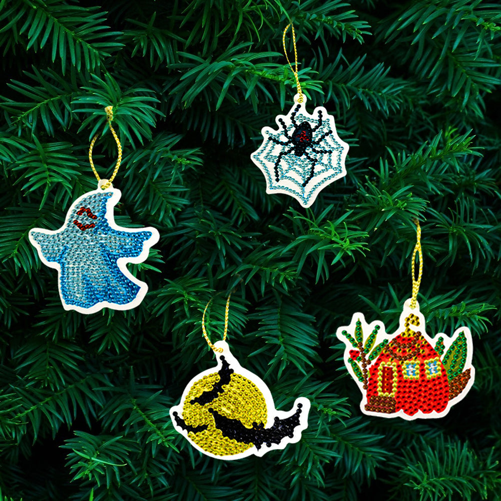 10pcs Halloween Pendant Ornament - 5D DIY Diamond Crafts