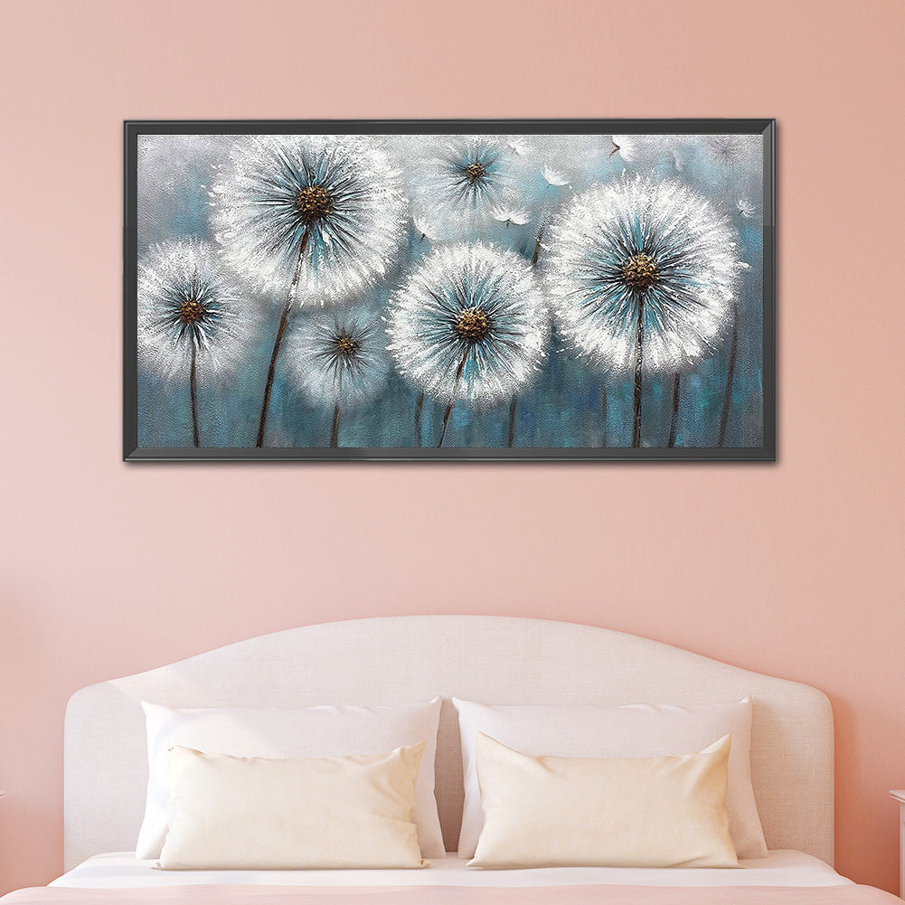 (80*40cm)Dandelion - Full Round Drill Diamond Painting