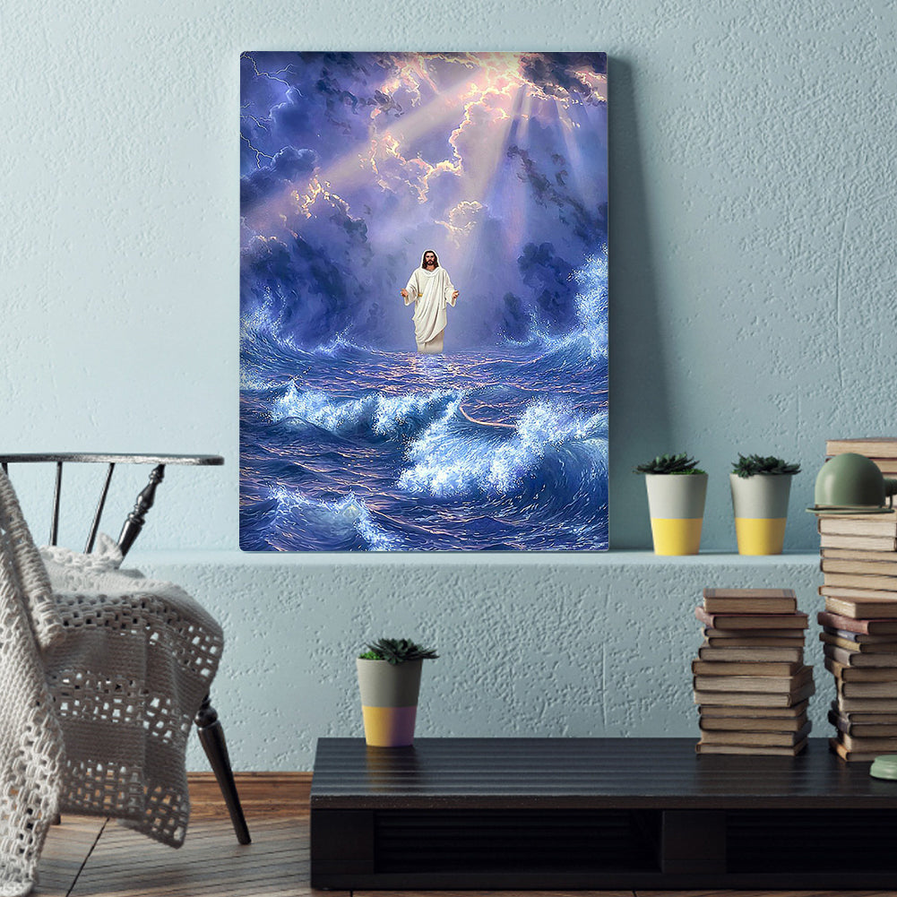 (35*50cm)Jesus - Full Round Drill Diamond Painting