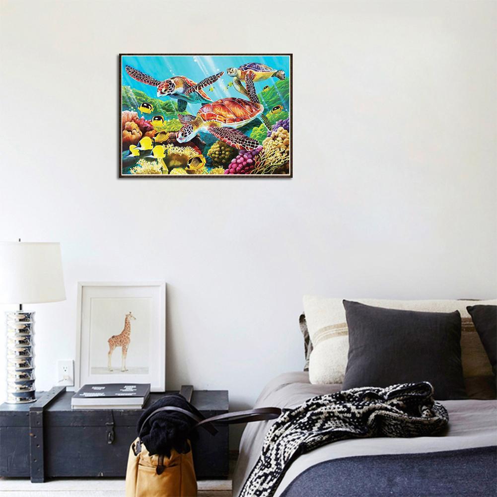 5D Sea Turtles Diamond Painting Embroidery DIY Full Drill Cross Stitch Kits