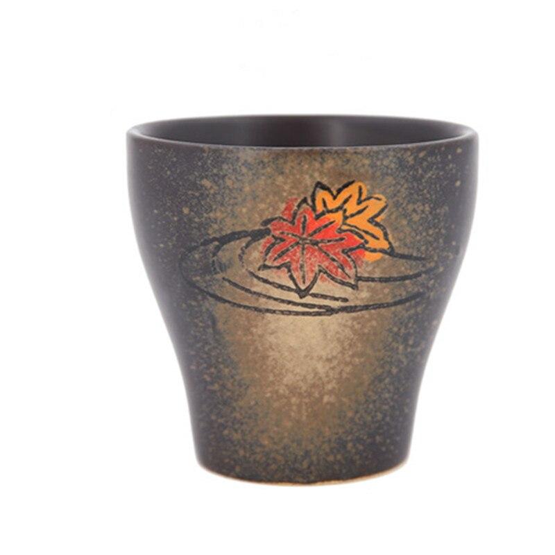 Vintage hand painted water cup retro creativity tea cup Japanese underglaze colored ceramic tea bowl hotel restaurant and wind