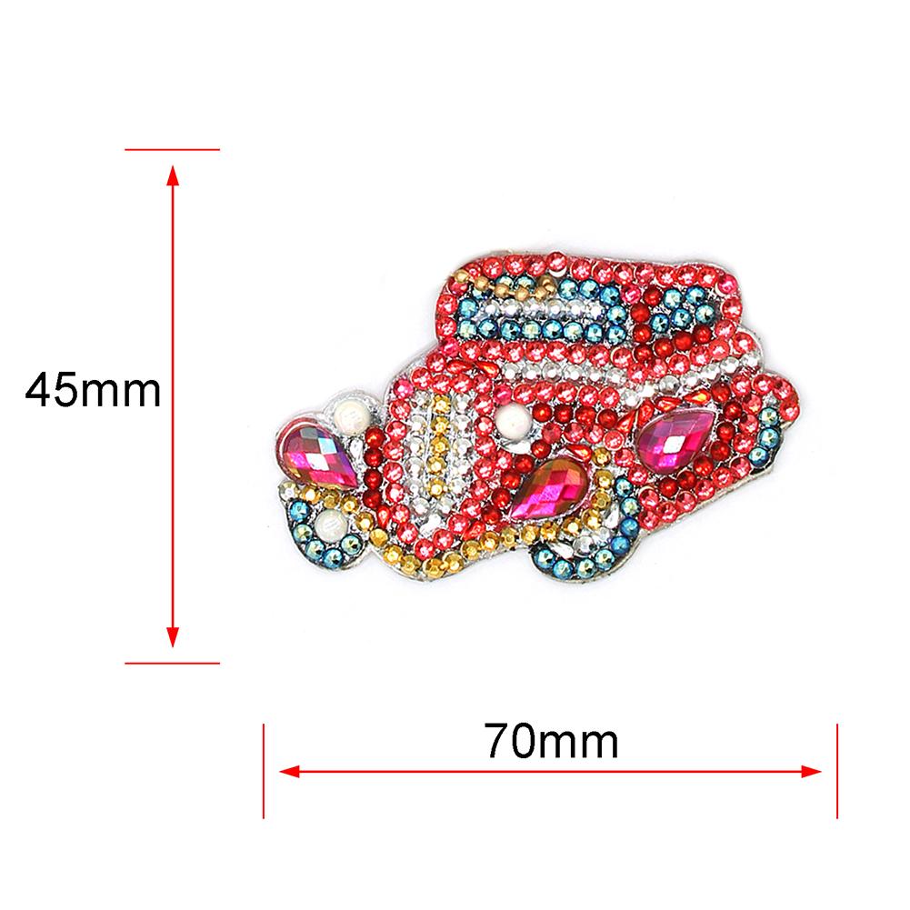 5pcs DIY Car Full Drill Special Shaped Diamond Painting Keychains Pendant