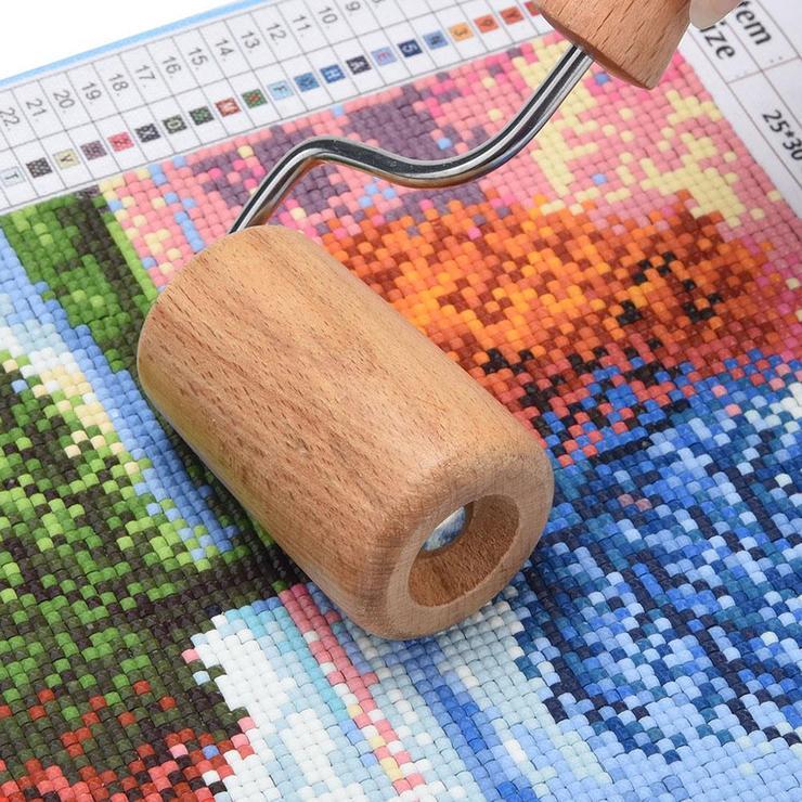 Wooden Roller for DIY Diamond Painting Cross Stitch Art Crafts Tools