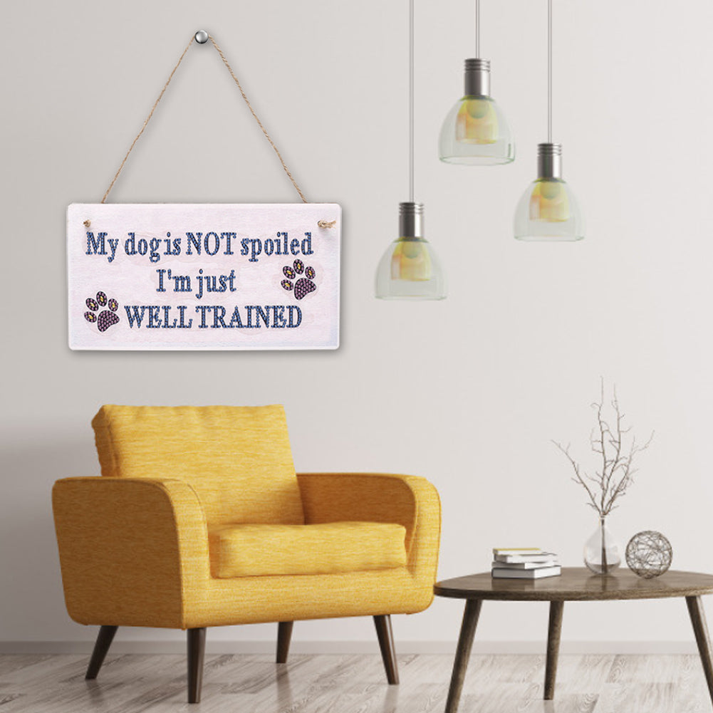 5D DIY Letter Full Drill Hanging Diamond Painting Craft Home Decor