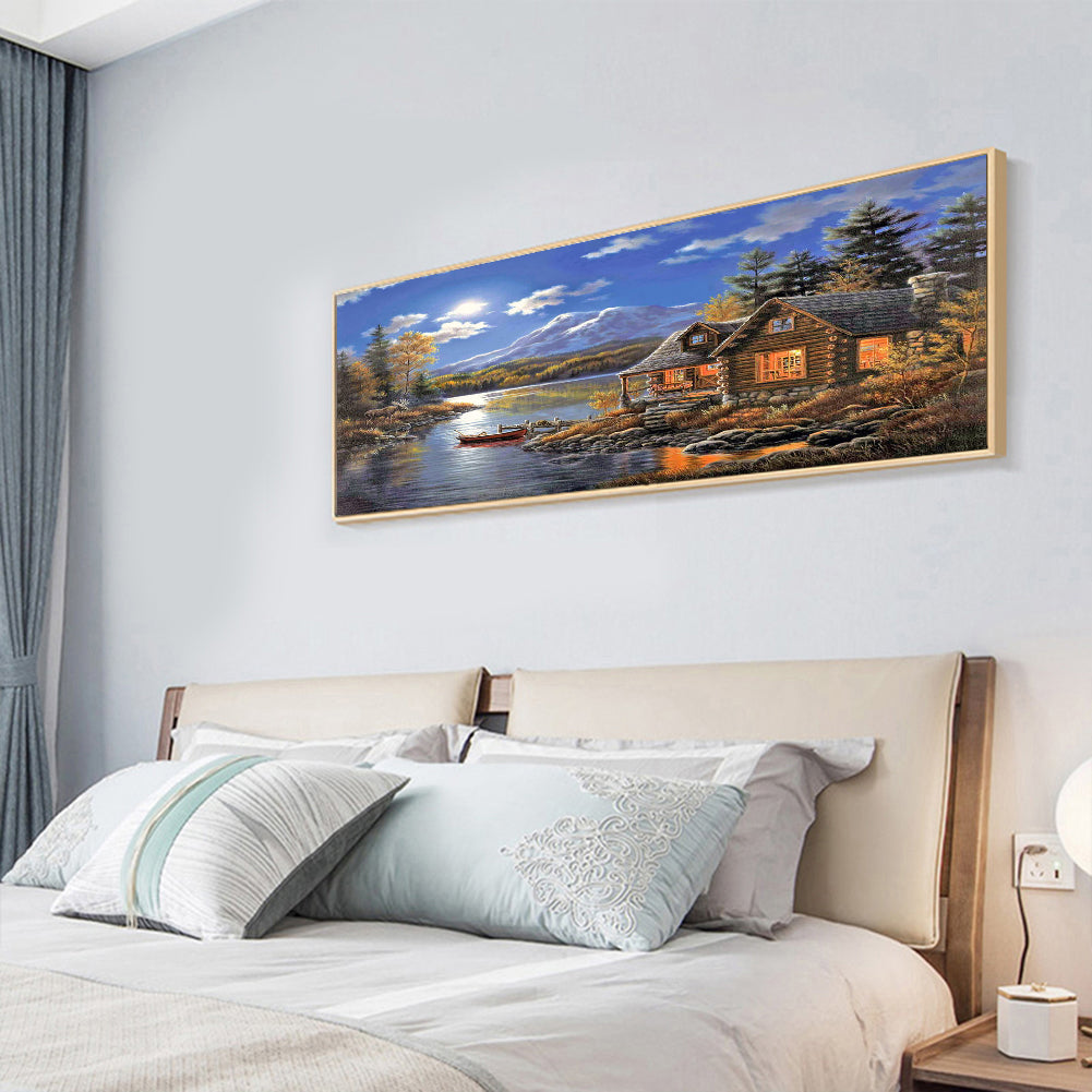 (80*40cm)Streetscape - Full Round Drill Diamond Painting