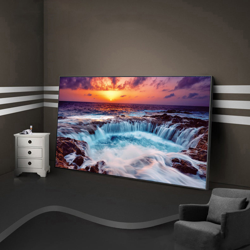 (85*45cm)Waterfall - Full Round Drill Diamond Painting