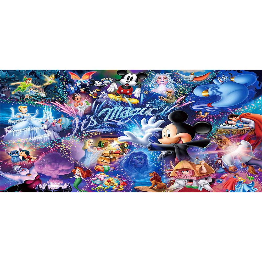 (80*40cm)Mickey Mouse - Full Round Drill Diamond Painting