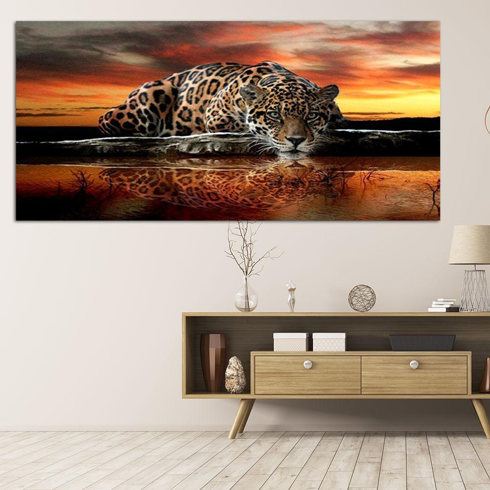 (90*45cm)Tiger - Full Round Drill Diamond Painting