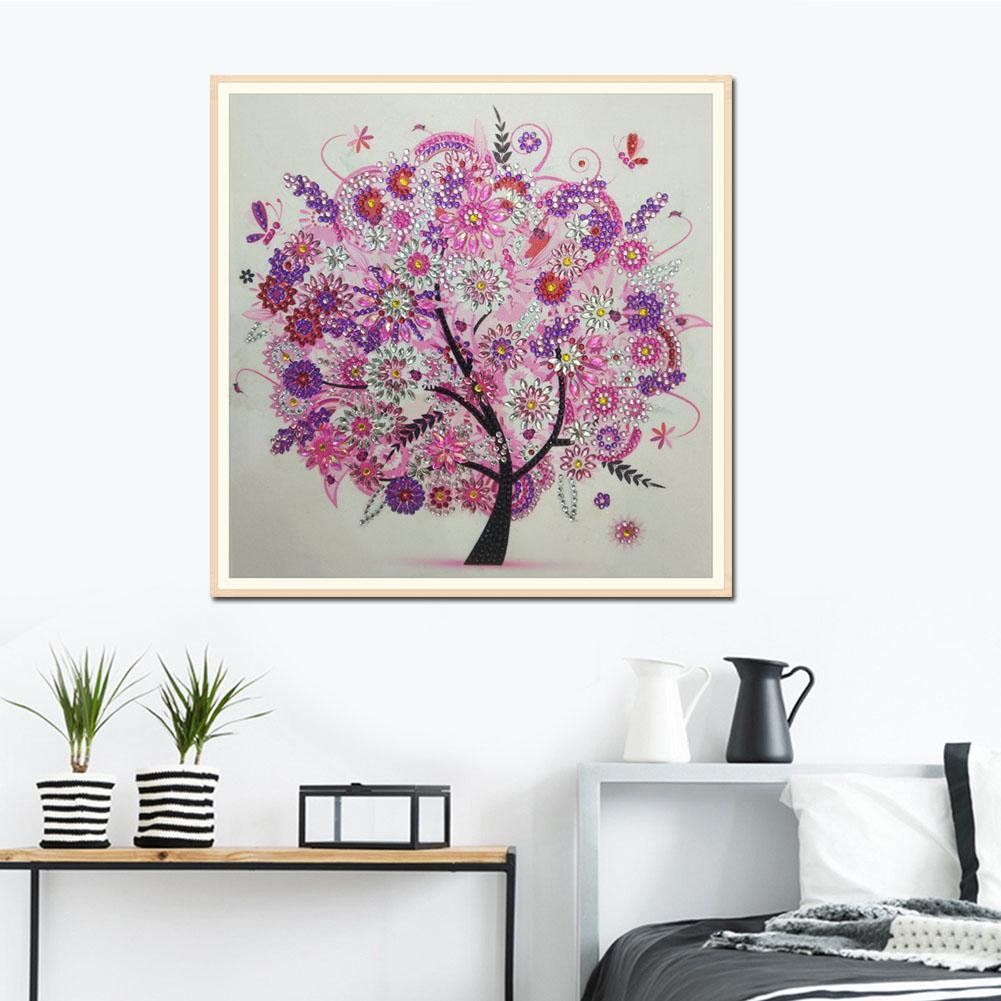 5D DIY Special Shaped Diamond Painting Tree Cross Stitch Embroidery Kit