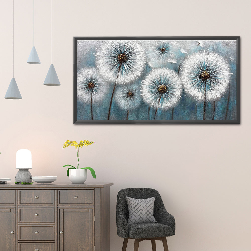 (80*40cm)Dandelion - Full Round Drill Diamond Painting