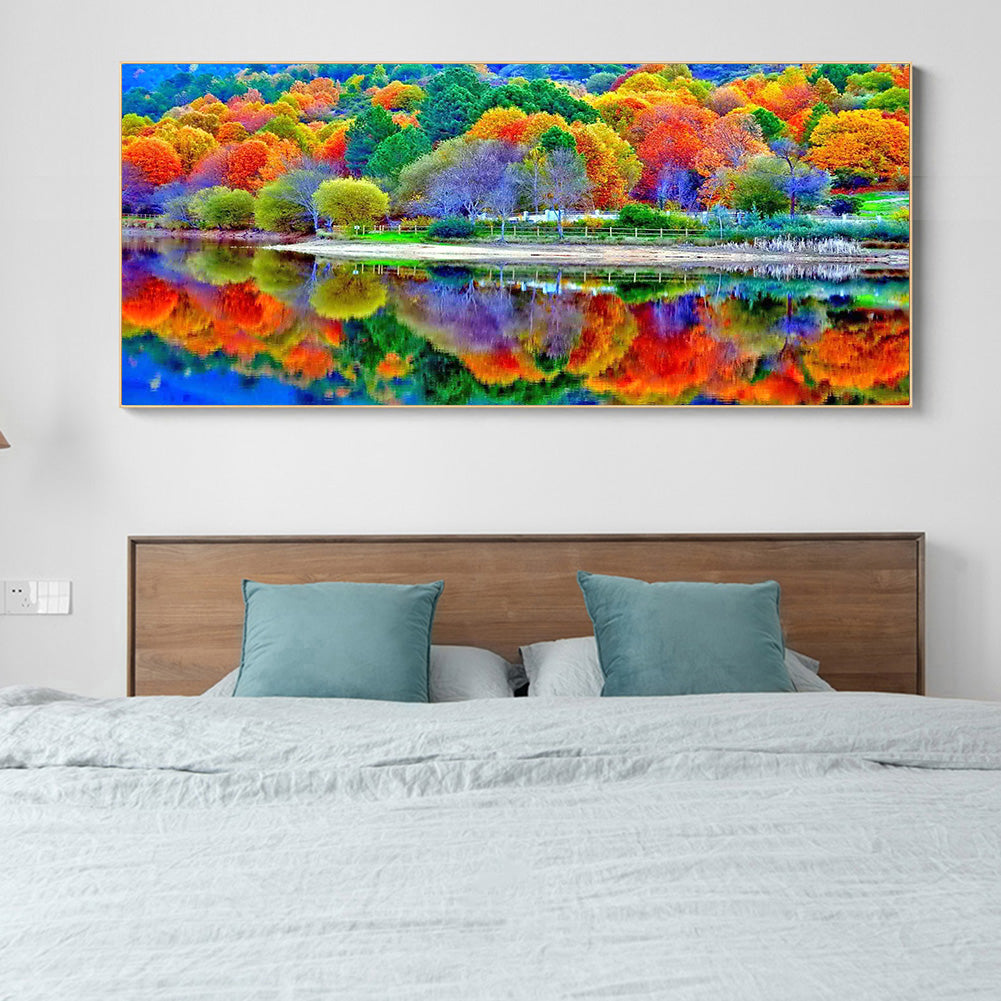 (85*45cm)Colorful Forest - Full Round Drill Diamond Painting