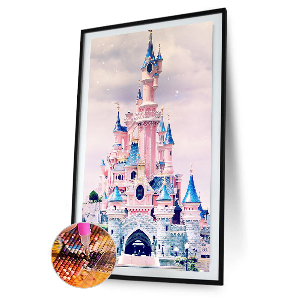 (45*85cm)Colorful Castle - Full Round Drill Diamond Painting
