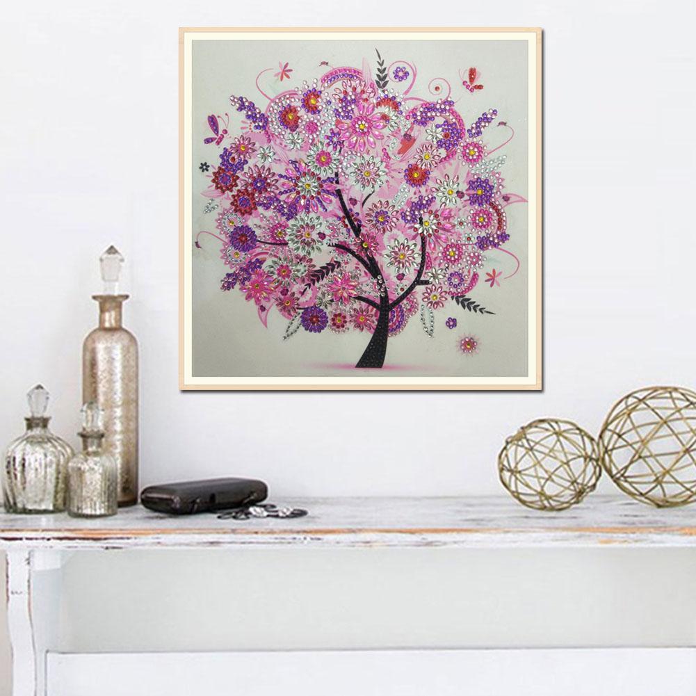 5D DIY Special Shaped Diamond Painting Tree Cross Stitch Embroidery Kit