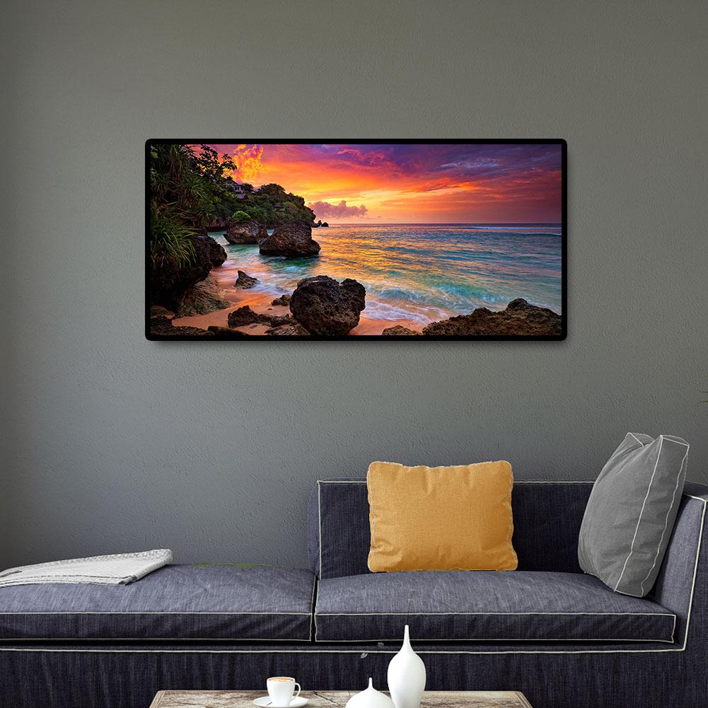 (80*40cm)Mountain Scenery - Full Round Drill Diamond Painting