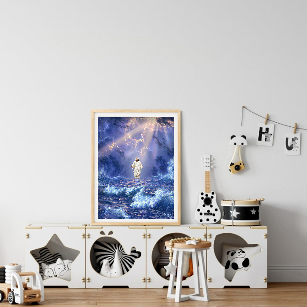 (35*50cm)Jesus - Full Round Drill Diamond Painting