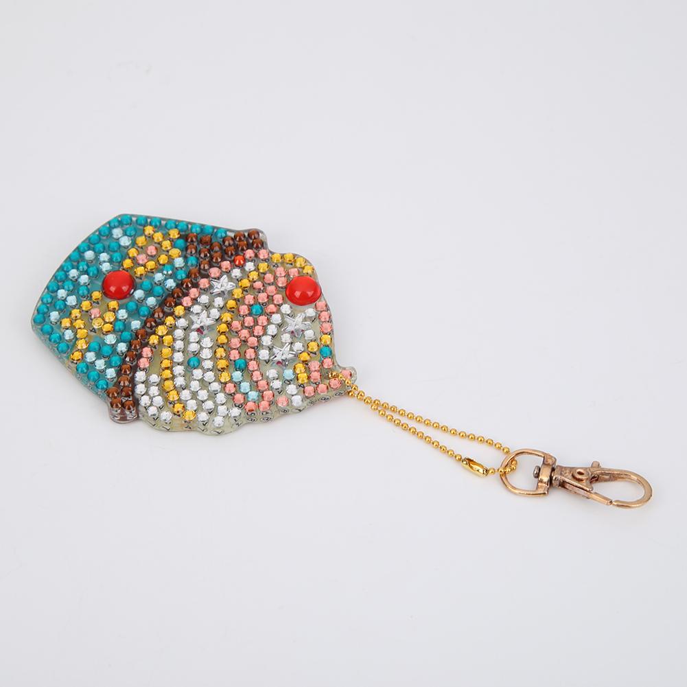 4pcs DIY Cupcake Full Drill Special Shaped Diamond Painting Keychains Gifts
