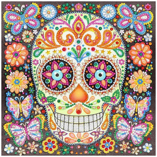 Skull -  Crystal Rhinestone Diamond Painting