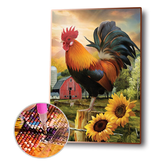 Rooster - Full Round Drill Diamond Painting