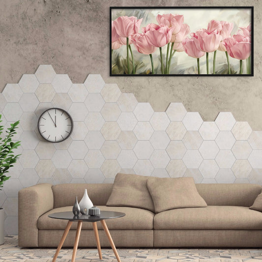 (80*40cm)Pink Flowers - Full Round Drill Diamond Painting