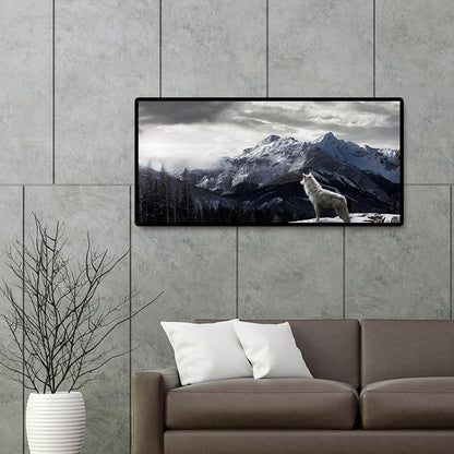 (80*40cm) Wolf - Full Round Diamond Painting