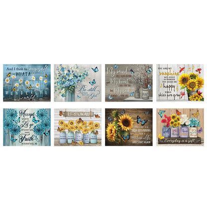 (40*50cm)Sunflower Letters - Full Round Drill Diamond Painting