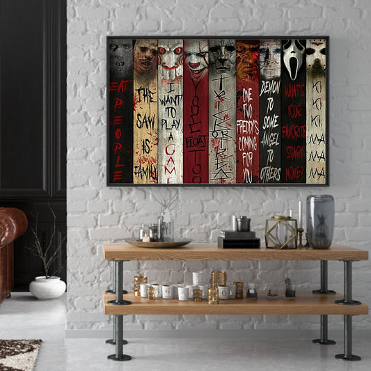 (40*50cm)Horror skull - Full Round Drill Diamond Painting
