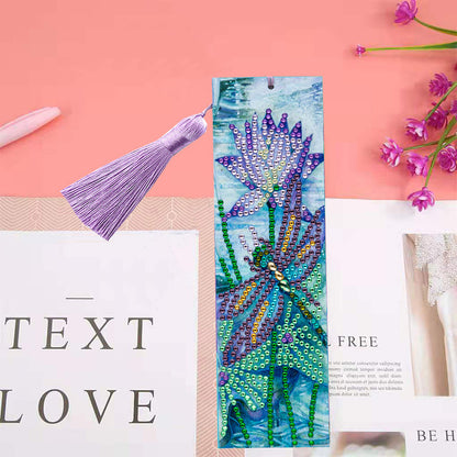 Tassel DIY Special Shaped Diamond Painting Bookmark Kit (AA272 Dragonfly)