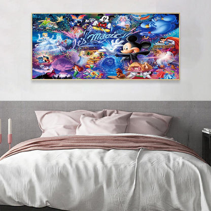 (80*40cm)Mickey Mouse - Full Round Drill Diamond Painting