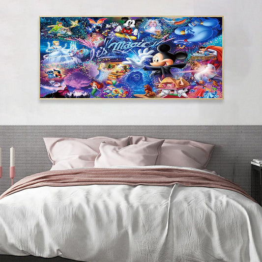 (80*40cm)Mickey Mouse - Full Round Drill Diamond Painting