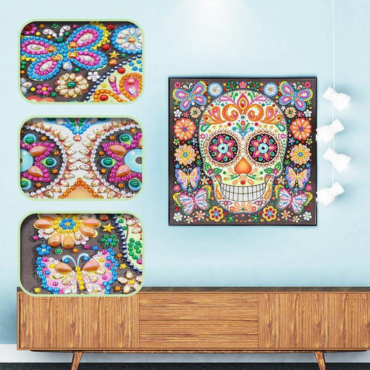 Skull -  Crystal Rhinestone Diamond Painting