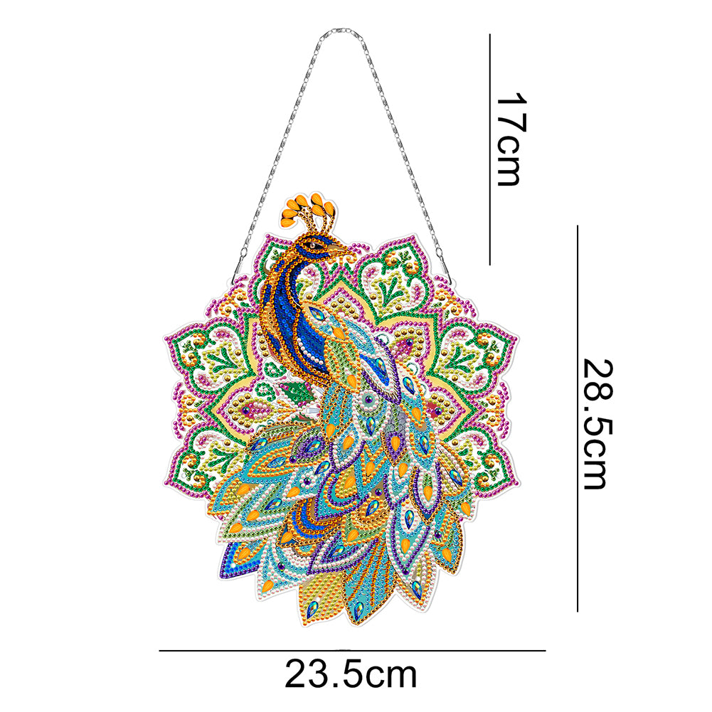 5D DIY Diamond Painting Xmas Wreath with Lamp String