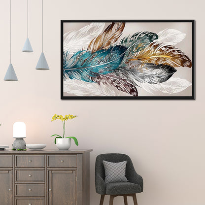 (80*40cm)Feather - Full Round Drill Diamond Painting