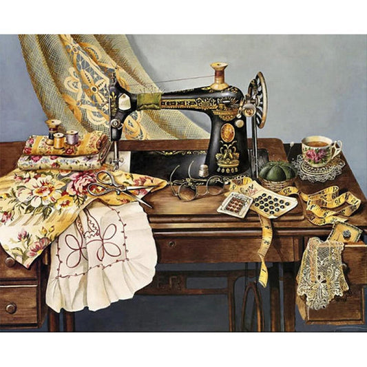 Sewing Machine - Full Round Drill Diamond Painting