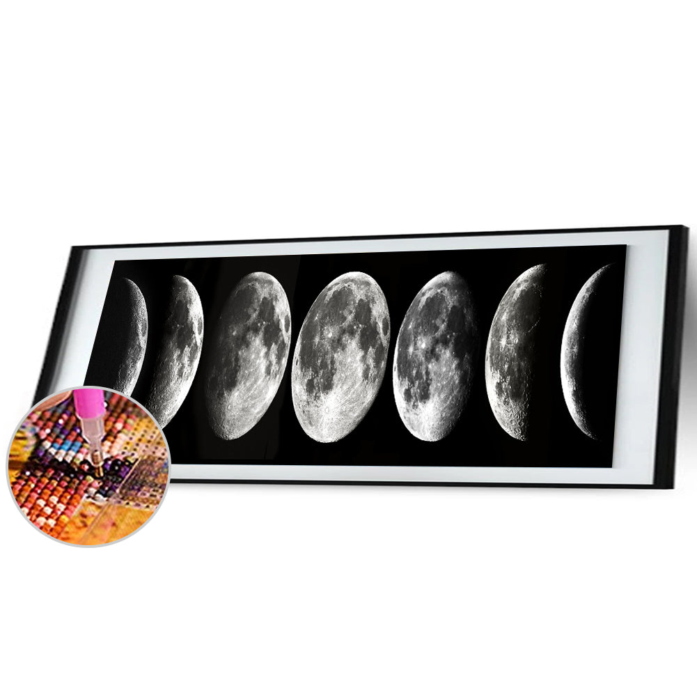(115*30cm)Moon - Full Round Drill Diamond Painting